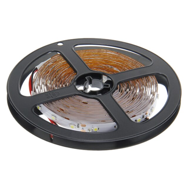  ZDM® 5 m Fleksible LED-lysstriper 300 LED SMD2835 Kjølig hvit Kuttbar / Selvklebende 12 V 1pc
