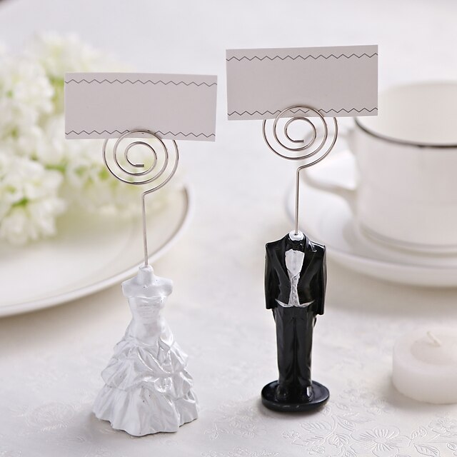  Resin / Iron Place Card Holders Standing Style PVC Bag 1 pcs