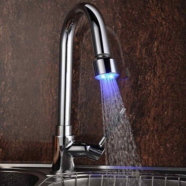  Kitchen faucet - Single Handle One Hole Chrome Pull-out / ­Pull-down / Tall / ­High Arc Deck Mounted Contemporary Kitchen Taps