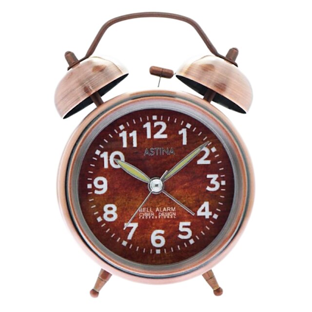  Vintage Twin Bells  Alarm Clock (Bronze, 1xAA) 