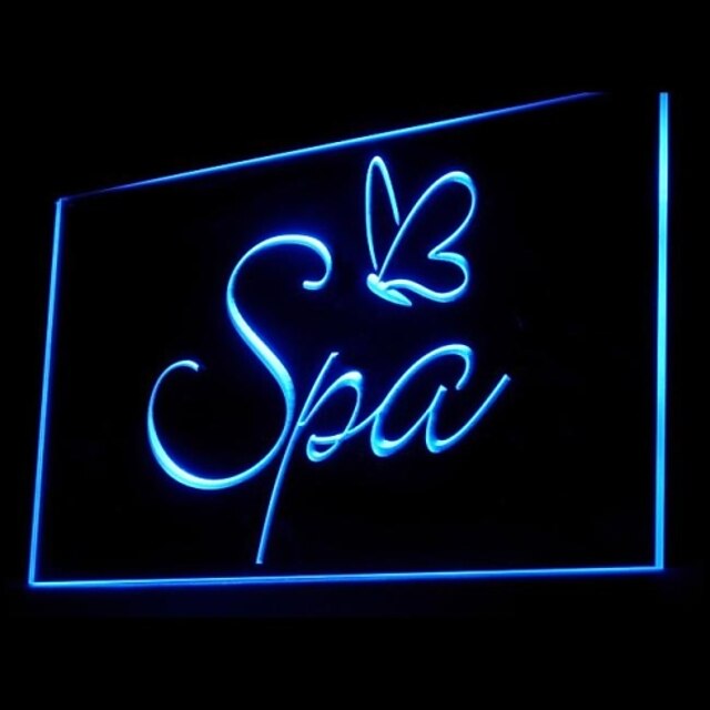  spa massagem facial publicidade levou sinal de luz