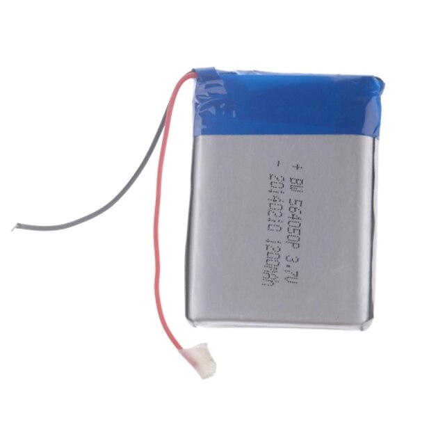  3.7V 1200mAh Lithium Polymer Battery for Cellphones  MP3  MP4(56*40*50)
