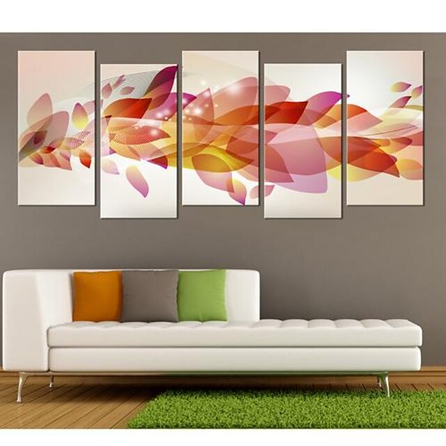  Print Rolled Canvas Prints - Abstract Fantasy Five Panels Art Prints
