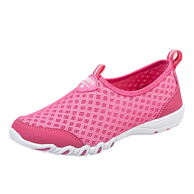  Women's Outdoor Athletic Casual Summer Winter Flat Heel Comfort Running Leatherette Red Pink Blue