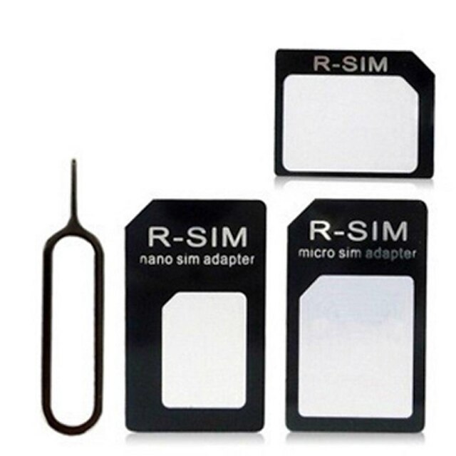  nano tarjeta SIM a micro sim& tarjeta SIM adaptador convertidor adaptador estándar con pasador de expulsión