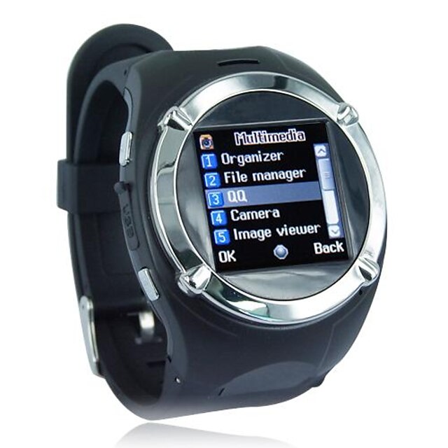  zgpax®mq998ブルートゥース2.0ブレスレットの腕時計の電話（メッセージ、MP3、FM）