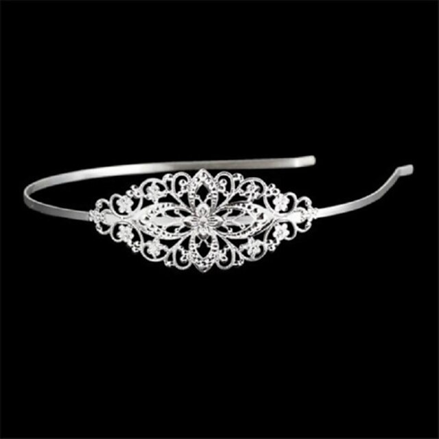   Flower-Shaped Silver-Plated Hoop (1Pc)
