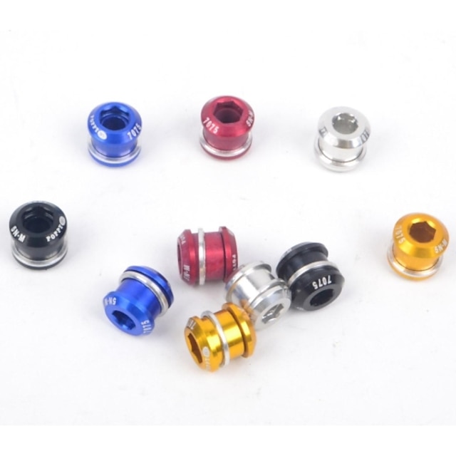  Bike Screws Cranksets Cycling For Cycling Bicycle Road Bike Mountain Bike MTB Stainless Steel Golden Black Red 1 pcs