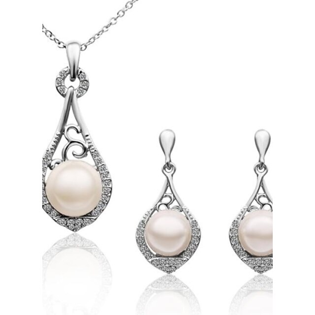  Women's Jewelry Set - Pearl, Imitation Pearl, Imitation Diamond Screen Color