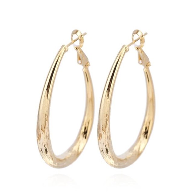  Women's New Arrival 18K Gold Plated Fashion Elegant Irregular Round Earrings