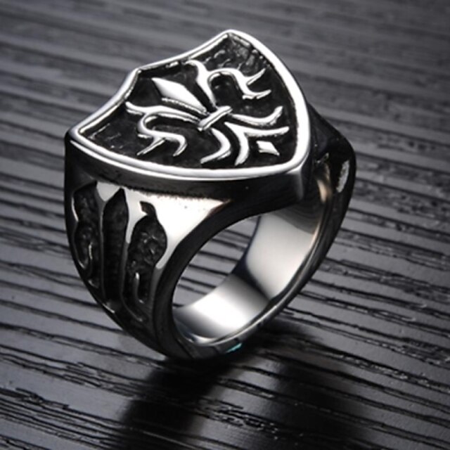  Men's Band Ring - Titanium Steel Love Fashion 7 / 8 / 9 Silver For Wedding / Party / Gift
