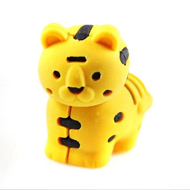  Cute DetachableLittle Tiger Shaped Eraser (Random Color x 2 PCS)
