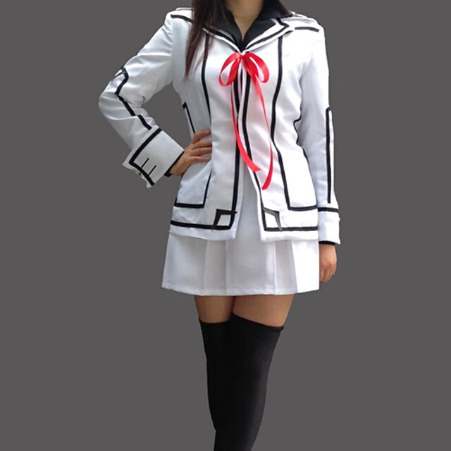  Inspired by Vampire Knight Luca Souen Anime Cosplay Costumes Japanese Cosplay Suits School Uniforms Patchwork Long Sleeve Coat Shirt Skirt For Women's / Armlet / Ribbon