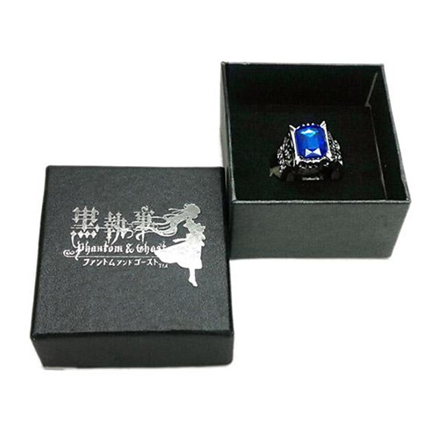  Jewelry Inspired by Black Butler Ciel Phantomhive Anime Cosplay Accessories Artificial Gemstones Men's New / Hot 855