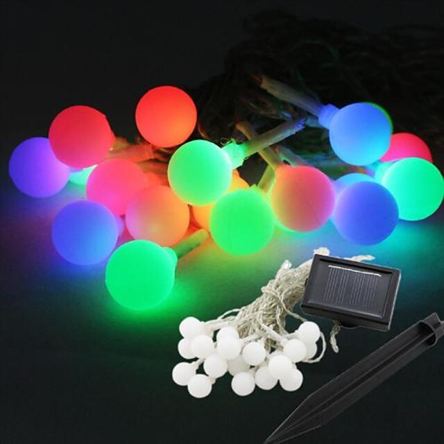  7m / 9m String Lights 20 LEDs RGB / White Waterproof / Dip Led / IP65