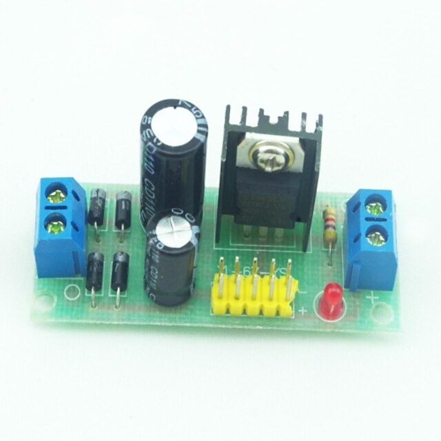  L7805 ac dc spanningsstabilisator regulator module zwart