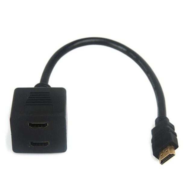  Универсальный HD HDMI мужчины к 2-портовый HDMI Женский Кабель-адаптер