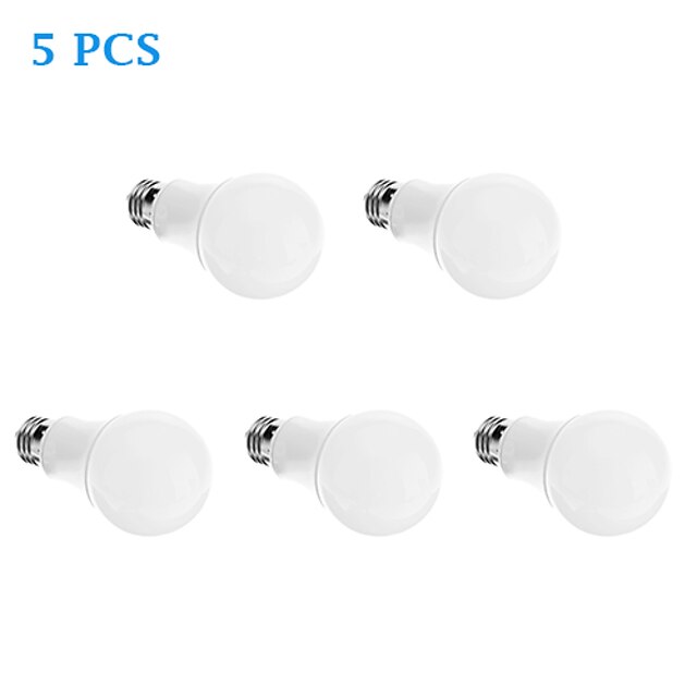  LED kulaté žárovky 810 lm E26 / E27 LED korálky Teplá bílá 100-240 V / 5 ks / RoHs
