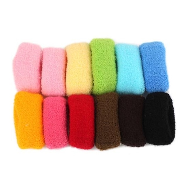 30mm Elastic Woolen Yarn Hair Ties(12Pcs/Package)(Mixed Colors) 1576469 ...