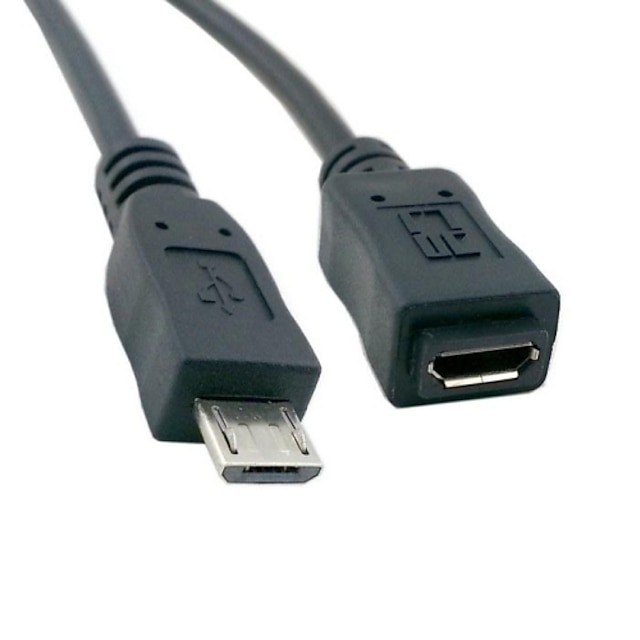  koko pin kytketty Micro USB 2.0 tyyppi 5pin uros-naaras kaapelia tabletti& puhelin& MHL& OTG laajennus 1.5m 4.5ft