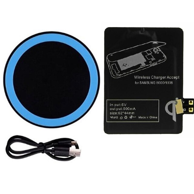  Qi Wireless Charger Pad for Samsung Galaxy S3 I9300 I9305  with Receiver