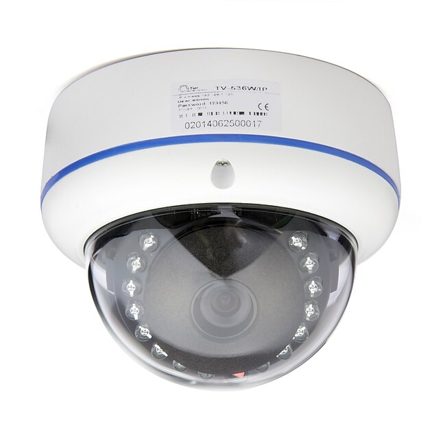  Cotier® 1.3 Megapixel CMOS WDR IR-Cut IP Dome Camera (Day Night Vision, Motion Detection)
