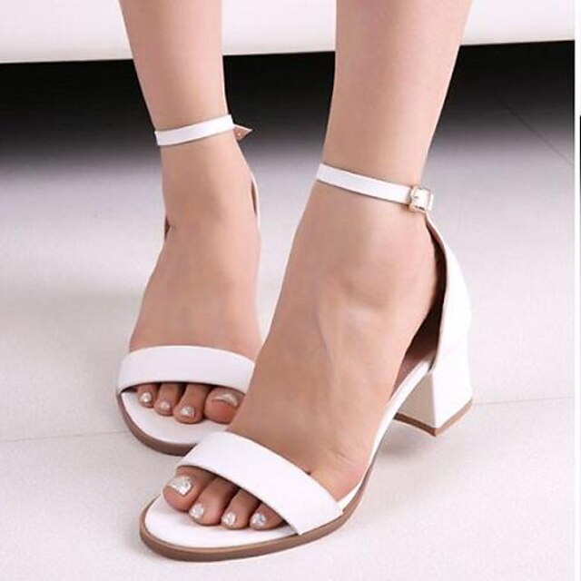   Women's Chunky Heel Open Toe Sandals with Buckle Shoes(Mors Colors)