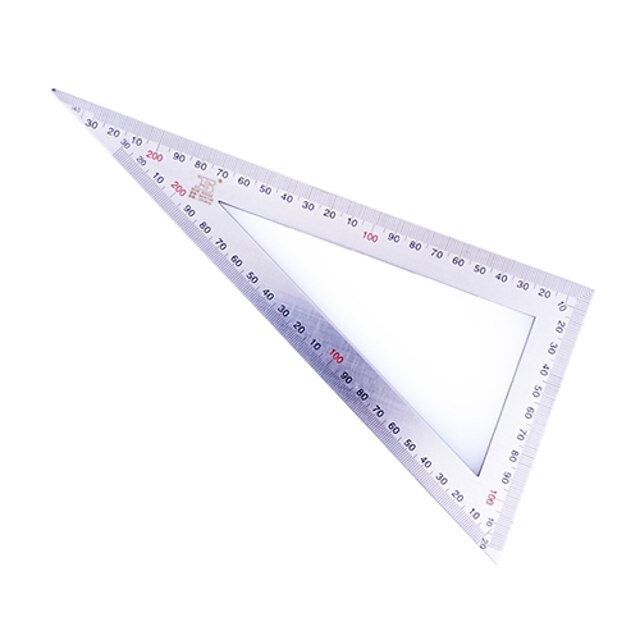  Persian BS181140S 12X25cm Double Metric Scale Stainless Steel Triangle Ruler
