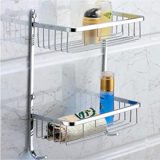  Bathroom Shelf / Chrome Stainless Steel /Contemporary