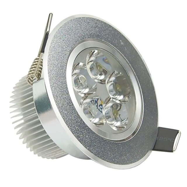  ロハス®小型5W 6000K-6500K 400LM 5-LEDコールドホワイトライト天井ランプドライバ/ W  -​​ シルバー(AC 85〜265V)
