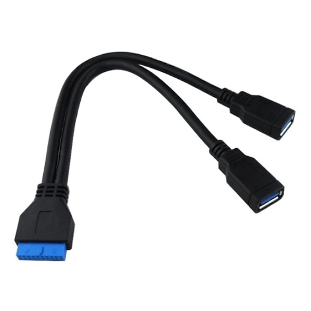  USB3.0 cablu adaptor USB3.0 20pin Placa de transfer de date Adaptor două femei Transport Gratuit