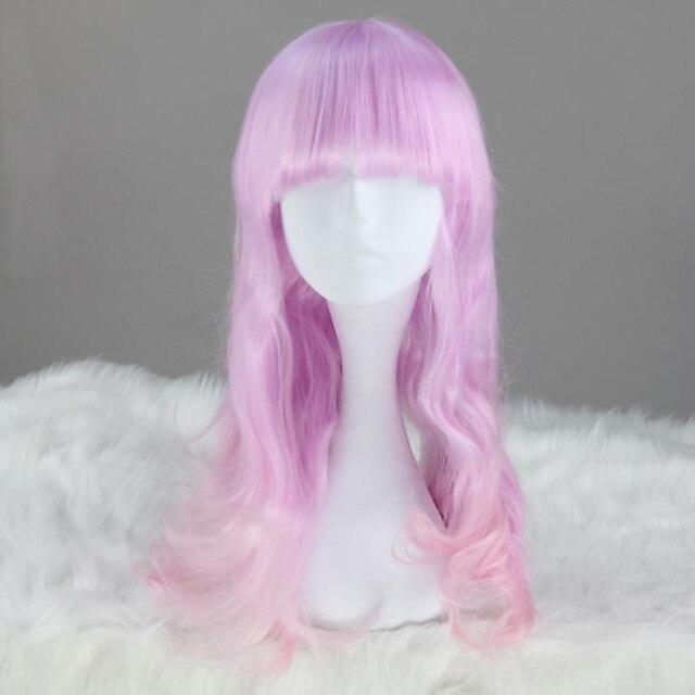  Lolita Wigs Princess Sweet Lolita Dress Light Purple / Pink Sweet Lolita Lolita Wig 24 inch Cosplay Wigs Solid Colored Wig Halloween Wigs