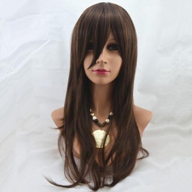  26Inch Capless Long High Quality Synthetic Straight Soft Hair Wig Mix 2/30 