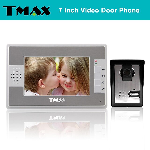  tmax® 7 tums färg TFT LCD video porttelefon med 500tvl mörkerseende kamera