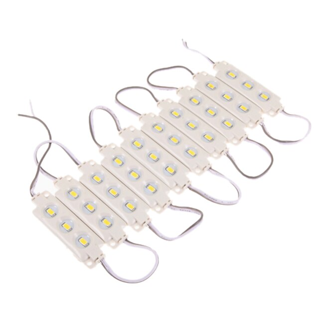  ZDM 10 group Waterproof IP65  5630 SMD LED Three Lights/Group of Ultra Bright High Quality Injection Molded LED Module Warm White 3000-3500 K DC12V