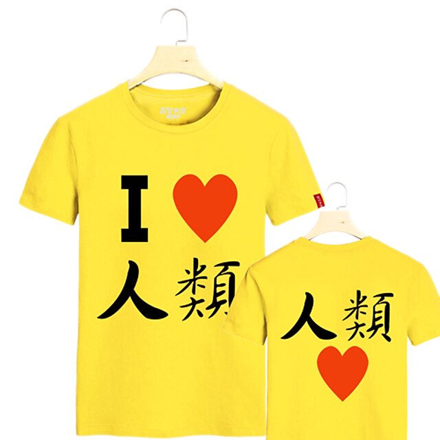  Inspireret af Ingen spil intet liv Cosplay Anime Cosplay Kostumer Japansk Cosplay T-shirt Trykt mønster Kortærmet T恤衫 Til Herre