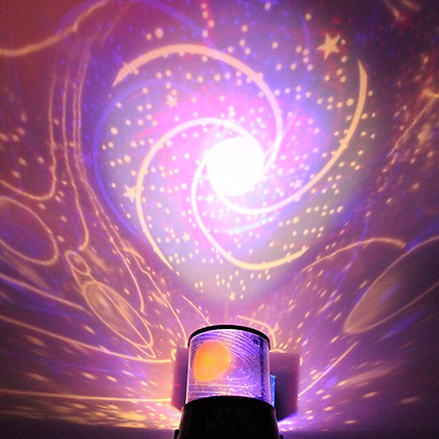  Diy galáxia espiral céu estrelado projetor staycation noite luz galáxia romântica para comemorar a festa presente criativo