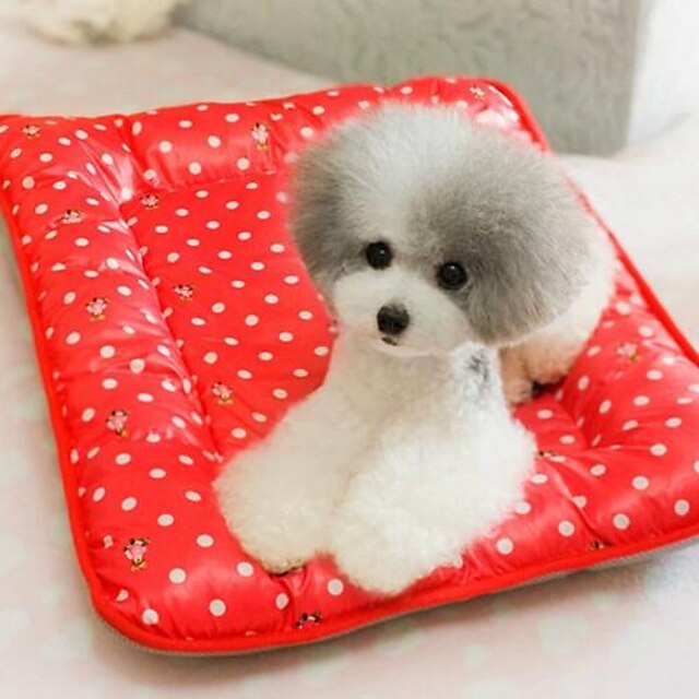  Bed Pet Mats & Pads Portable Red / Yellow Cotton
