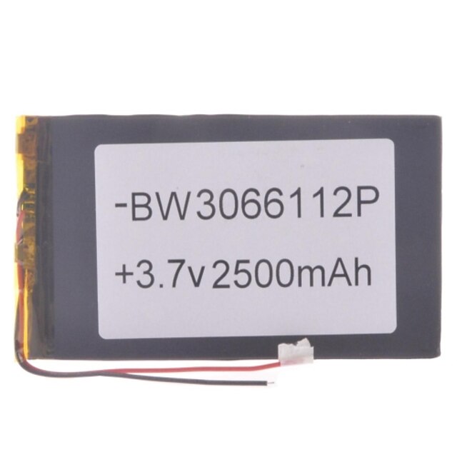  3.7V 2500mAh Genopladelig Li-polymer Batteri 1 pcs