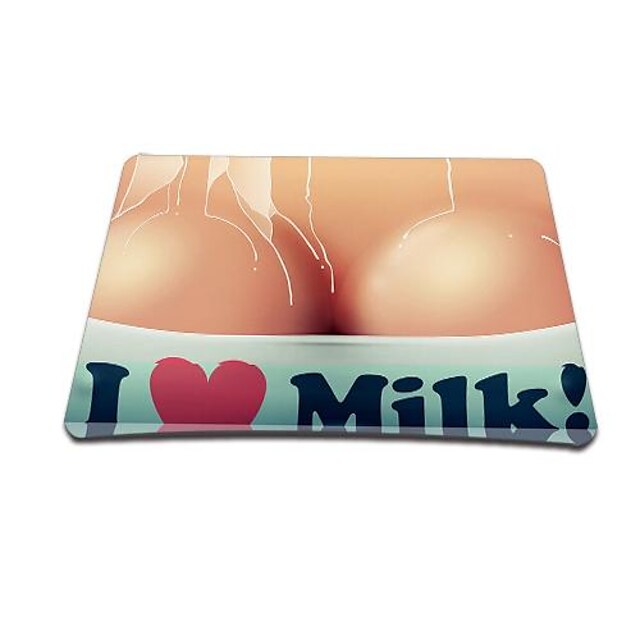  eu amo leite moused pad (9 * 7 polegadas)