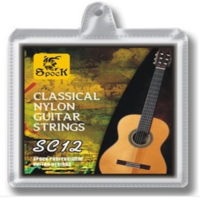  Guitar Strings Nylon Silver-Plated Classical Guitar SC12 for Acoustic and Electric Guitars Musical Instrument Accessories 10.2*10.2*0.2 cm