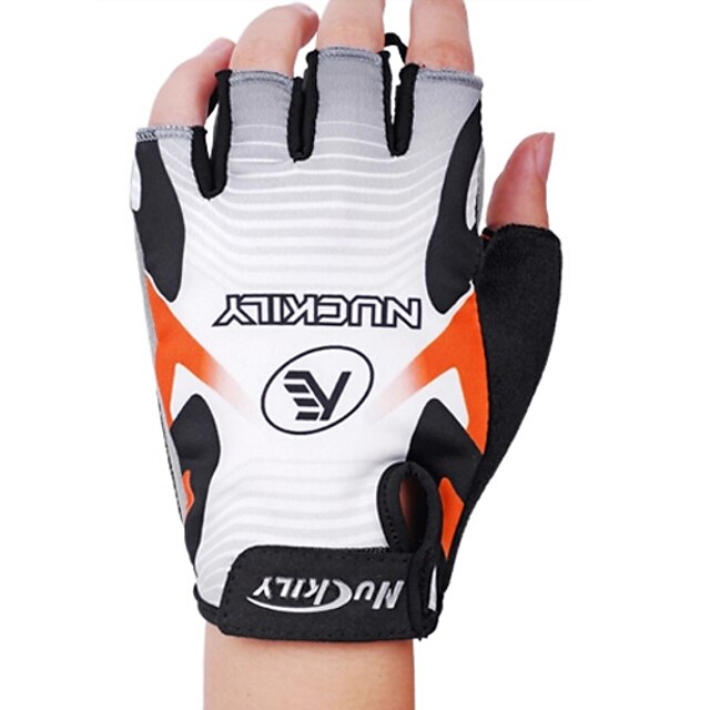  Nuckily Bike Gloves / Cycling Gloves Breathable Wearable Wearproof Shockproof Sports Gloves Mountain Bike MTB White for Cycling / Bike