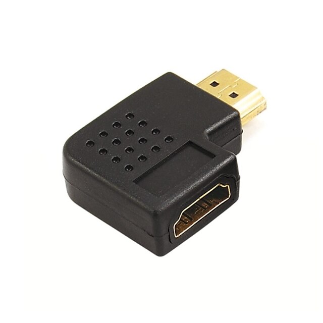  LWM ™ HDMI port mód adapter férfi-nő csatoló 90 fokos derékszögű függőleges sík