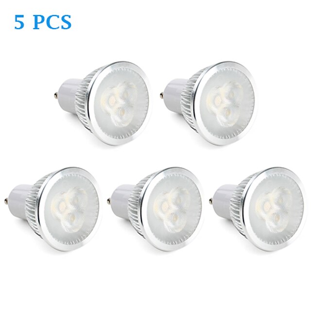  Lâmpadas de Foco de LED 310 lm GU10 MR16 3 Contas LED LED de Alta Potência Regulável Branco Natural 220-240 V
