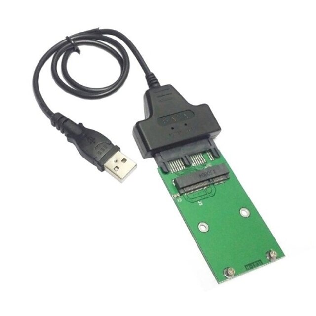  USB 2.0 til Mini-PCI-e mSATA SSD til 1,8 