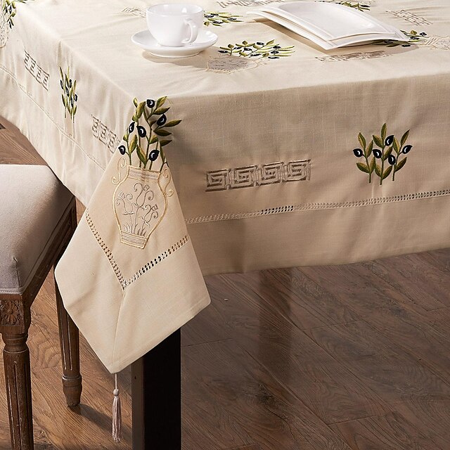  Moderne 100% Baumwolle Quadratisch Tischdecken Mit Mustern Tischdekorationen 1 pcs