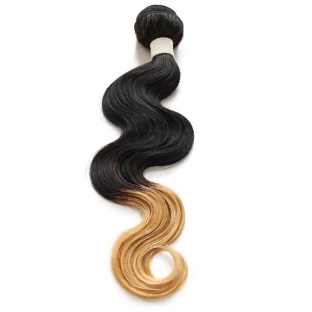  onde de corps de cheveux brésiliens de deux extensions de cheveux ombre de couleur de tonalité 100 g d'armure de cheveux humains