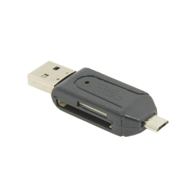  Combo Micro USB OTG & SD TF Card Reader for Cell Phone S4 S5 Note2 Note3 & PC Laptop Macbook