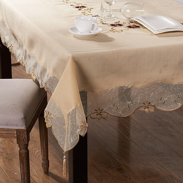  Linen / Cotton Blend Square Table Cloths