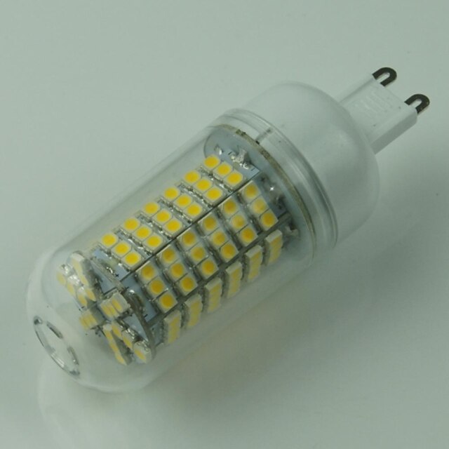  1 buc 5 W 2800-3200 lm G9 Becuri LED Corn T 144 LED-uri de margele SMD 3528 Decorativ Alb Cald 220-240 V
